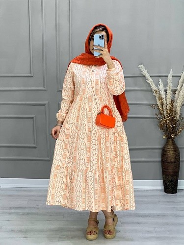 0637_ پیراهن لینن ترنم