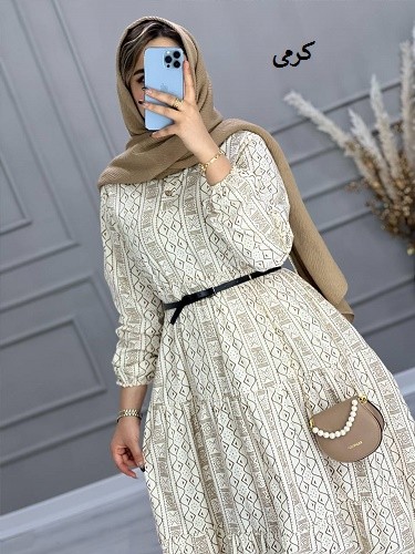 0637_ پیراهن لینن ترنم