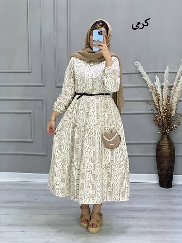 0637_ پیراهن لینن ترنم