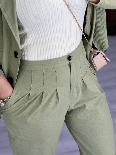 0639_کت و شلوار لینن فریال