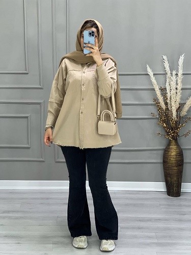 0648_مانتو شومیزی ریشا