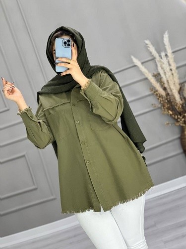 0648_مانتو شومیزی ریشا