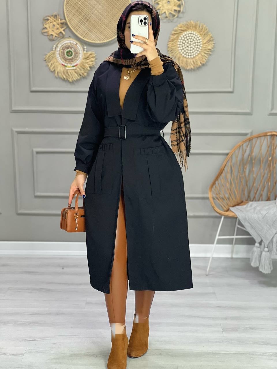 0874- بارونی آستردار مینیمال