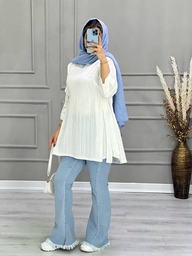 0658-مانتو جلو بسته موکا