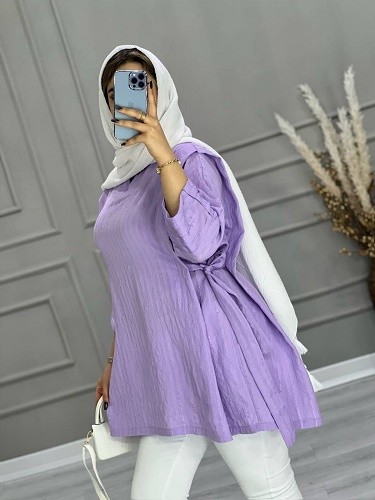 0658-مانتو جلو بسته موکا