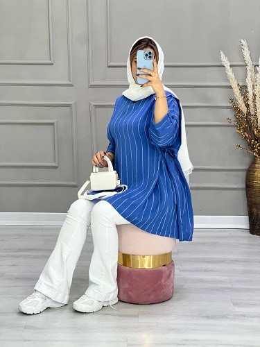 0658-مانتو جلو بسته موکا