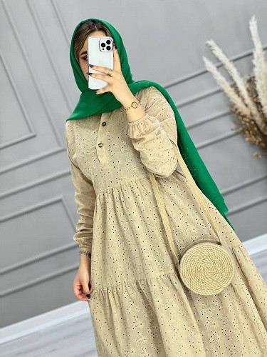 0665_پیراهن مزونی ملورین