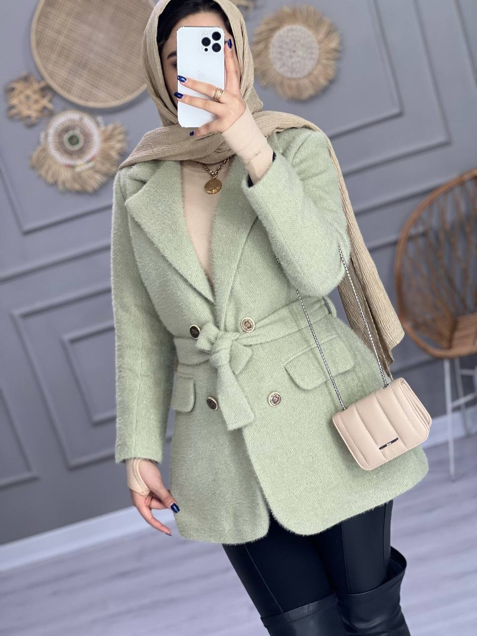 0884-کت مزونی مروارید