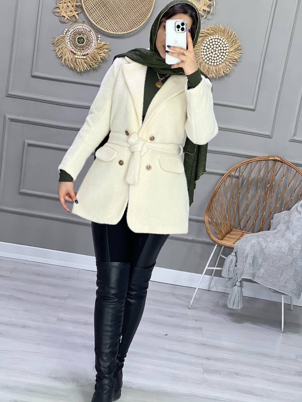 0884-کت مزونی مروارید