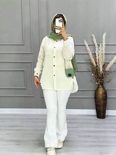 0675- مانتو شومیزی بهارک