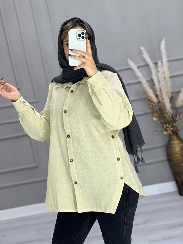 0675- مانتو شومیزی بهارک