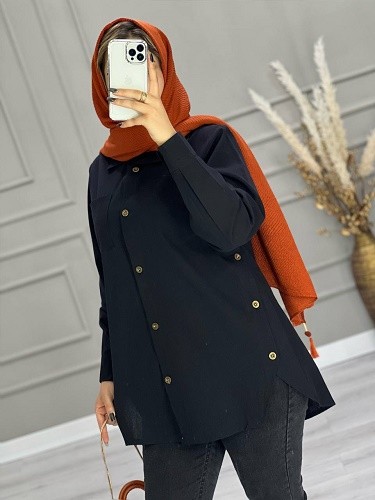 0675- مانتو شومیزی بهارک