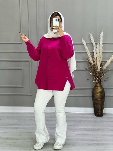 0675- مانتو شومیزی بهارک