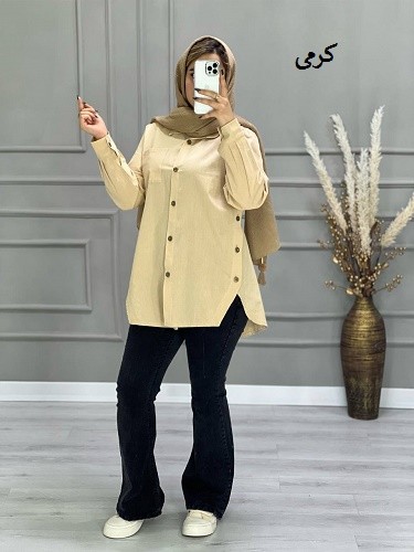 0675- مانتو شومیزی بهارک