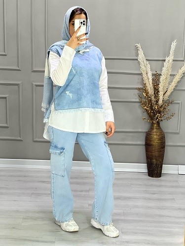 0682- وست شومیز جین