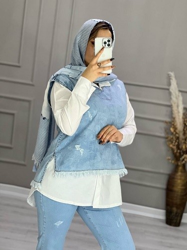 0682- وست شومیز جین