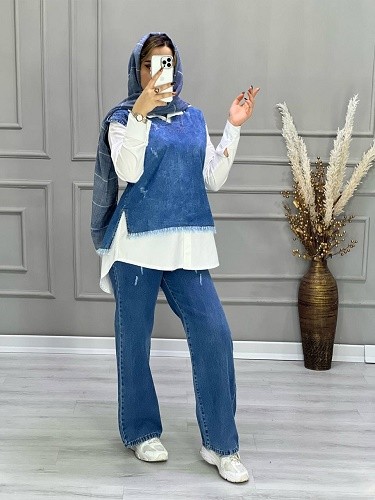 0682- وست شومیز جین