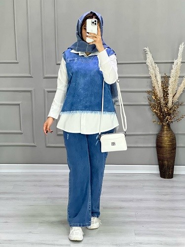 0682- وست شومیز جین