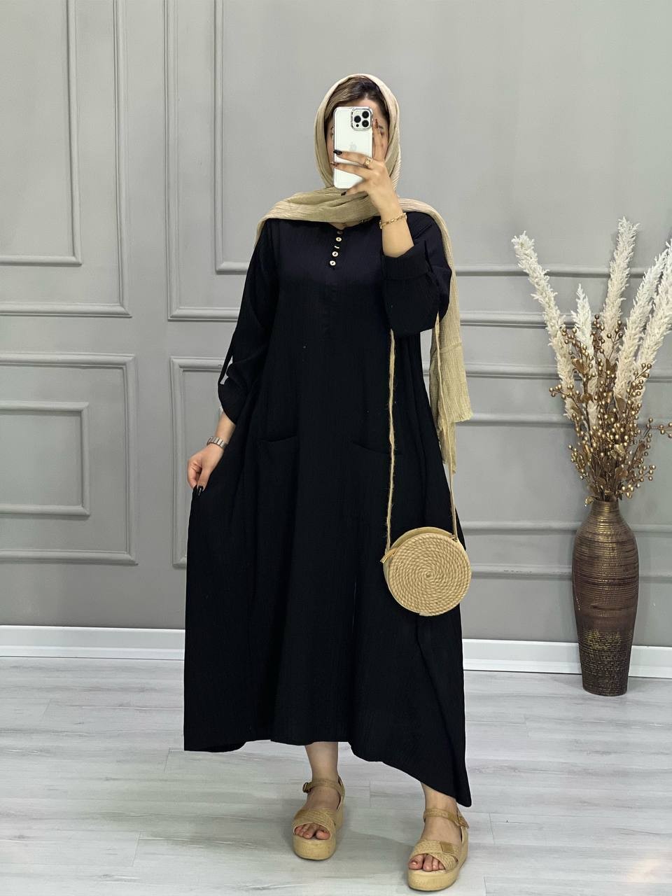 0692-مانتو پیراهنی رعنا