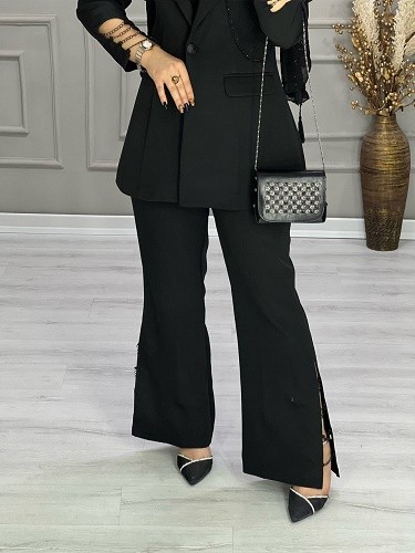 0699-کت شلوار مزونی زنجیری