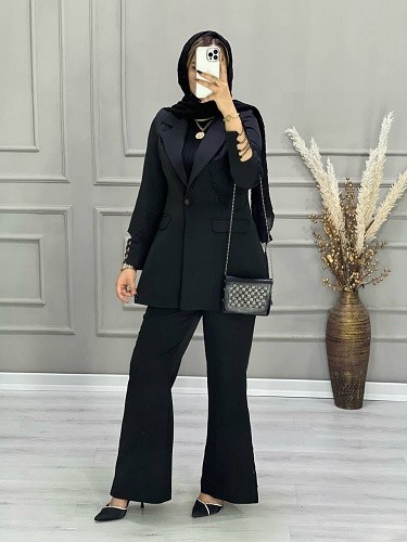 0699-کت شلوار مزونی زنجیری