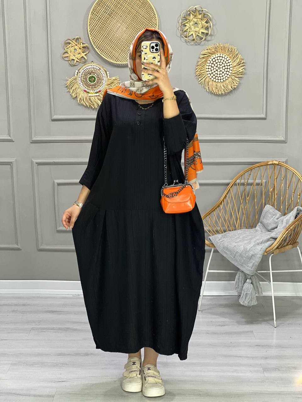 0717_ مانتو پیراهنی بیسان