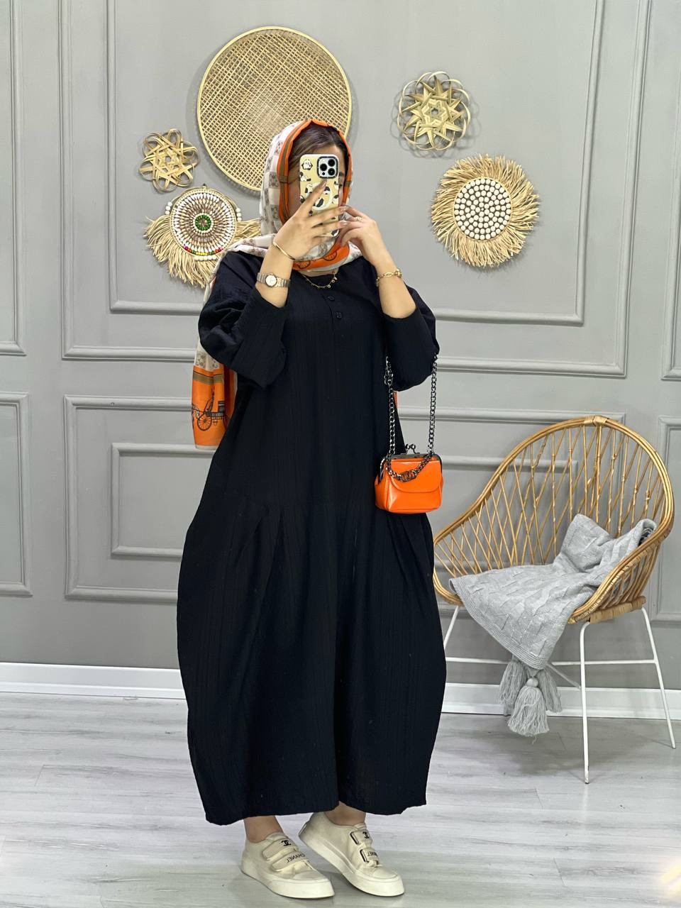 0717_ مانتو پیراهنی بیسان