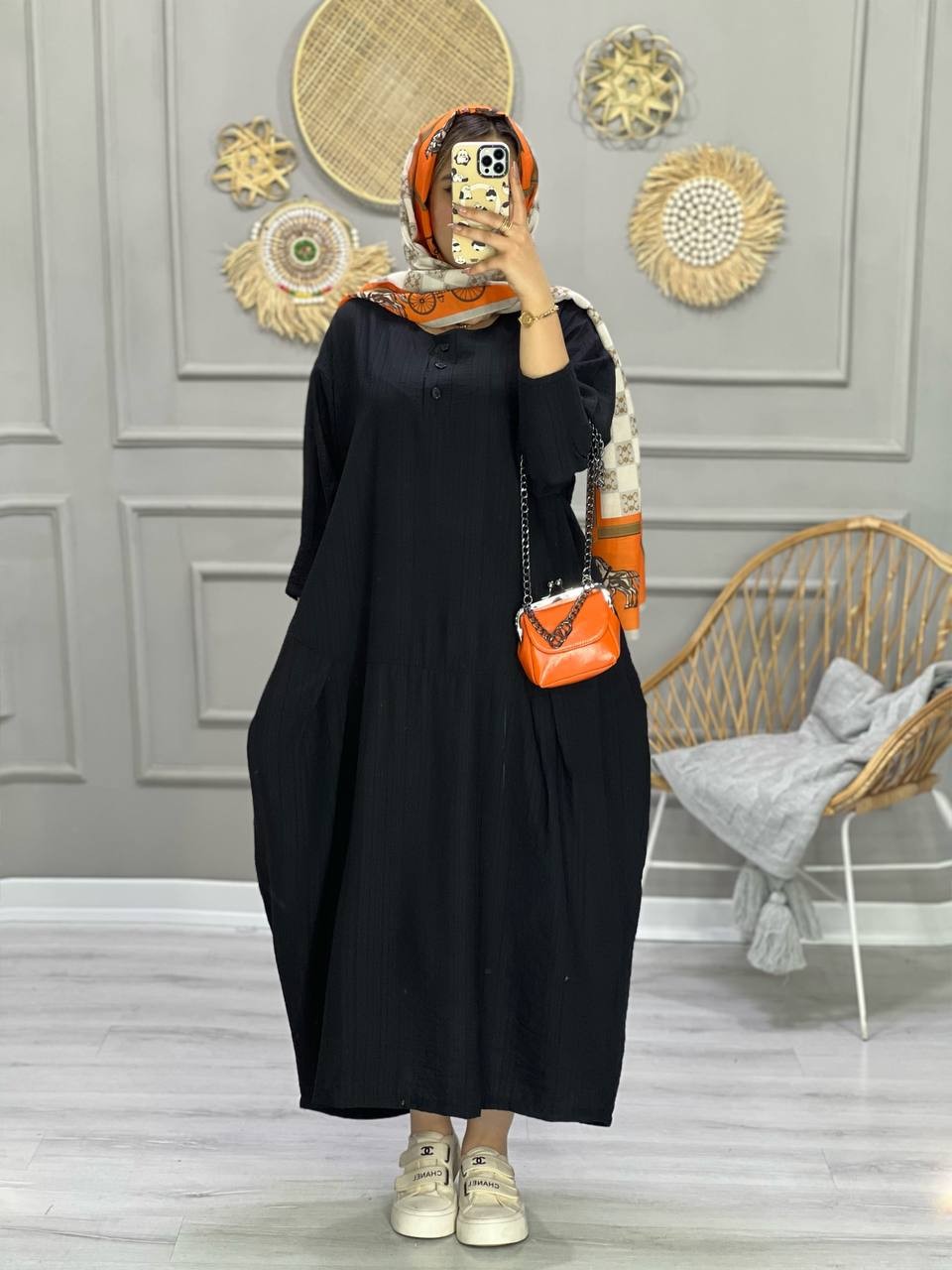 0717_ مانتو پیراهنی بیسان