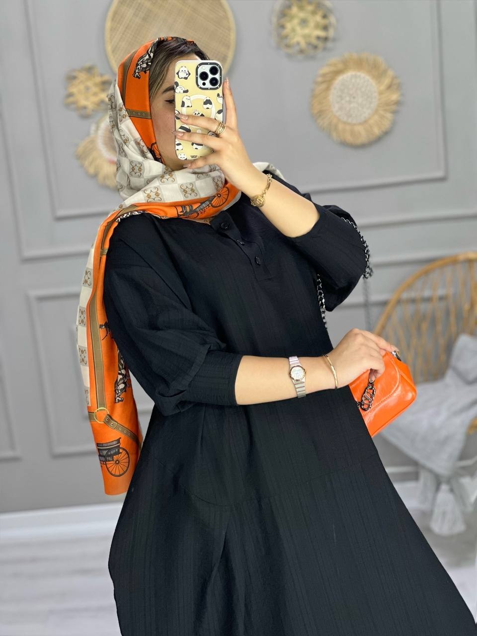 0717_ مانتو پیراهنی بیسان