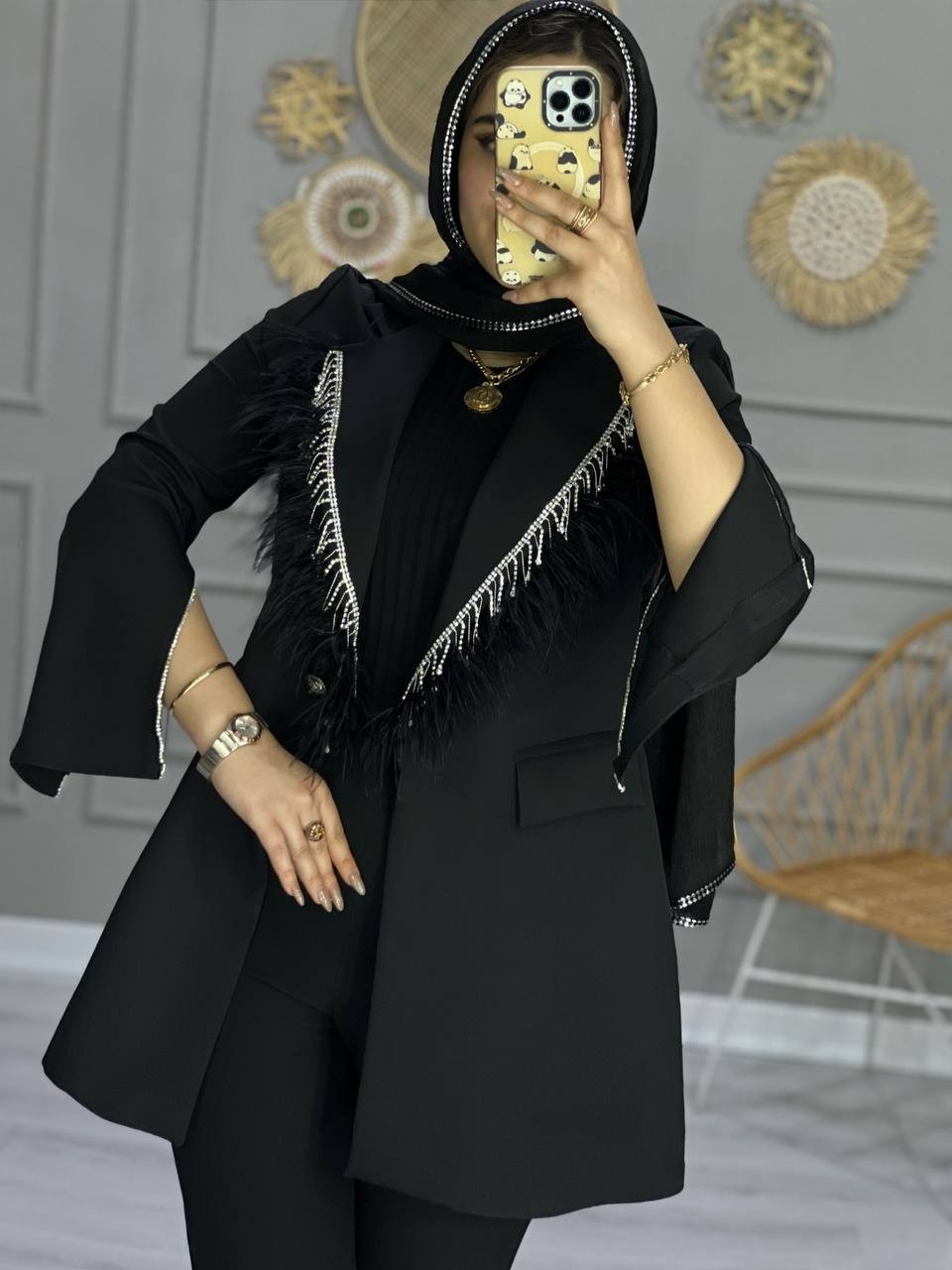 0734- کت مزونی شاهیکا