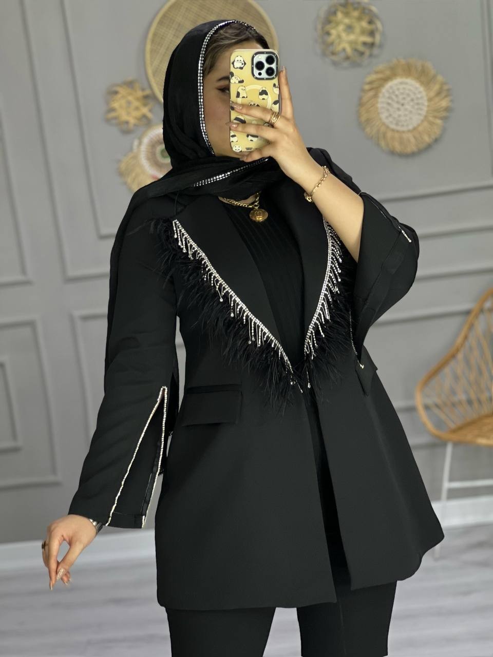 0734- کت مزونی شاهیکا