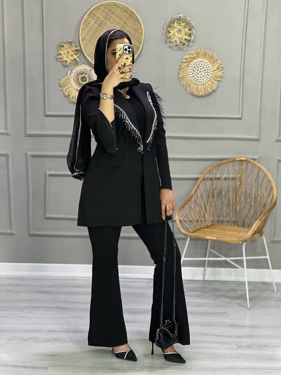 0734- کت مزونی شاهیکا