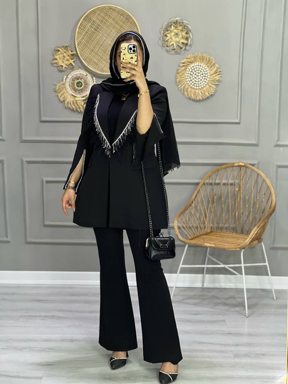 0734- کت مزونی شاهیکا