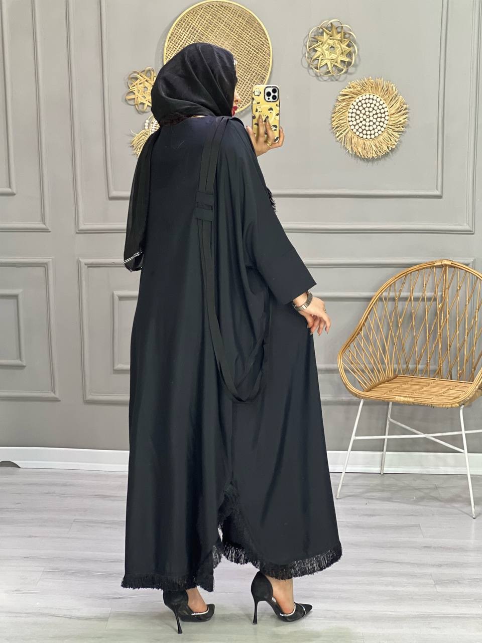 0735-مانتو عبایی ورساچ