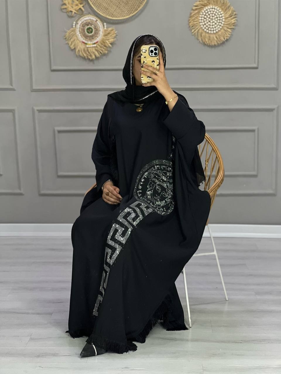 0735-مانتو عبایی ورساچ