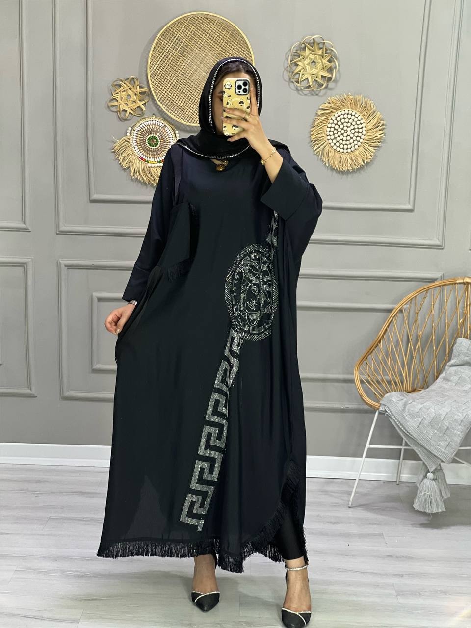 0735-مانتو عبایی ورساچ