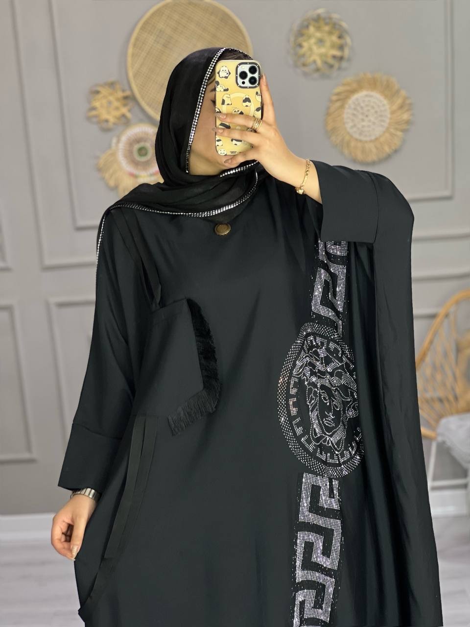 0735-مانتو عبایی ورساچ