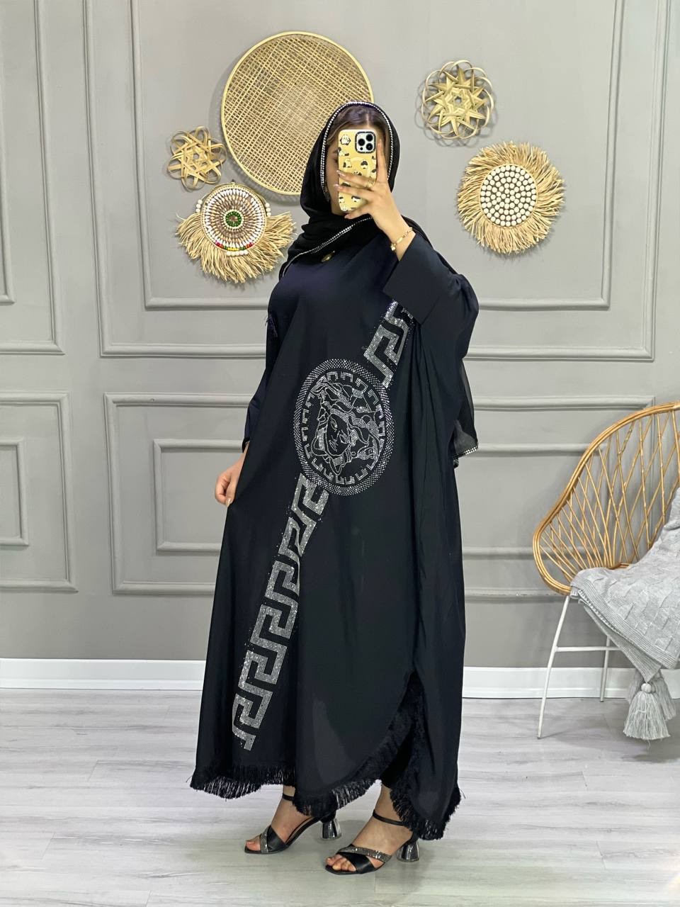 0735-مانتو عبایی ورساچ