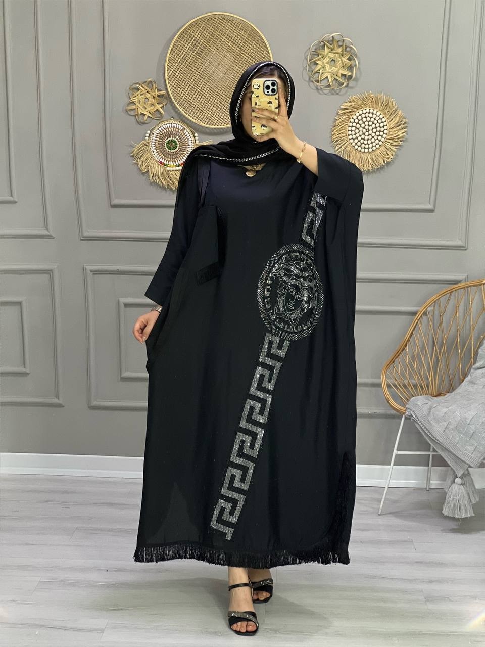 0735-مانتو عبایی ورساچ