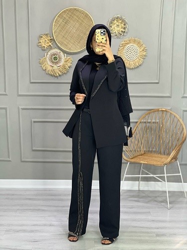 0743- کت شلوار مزونی ملانی