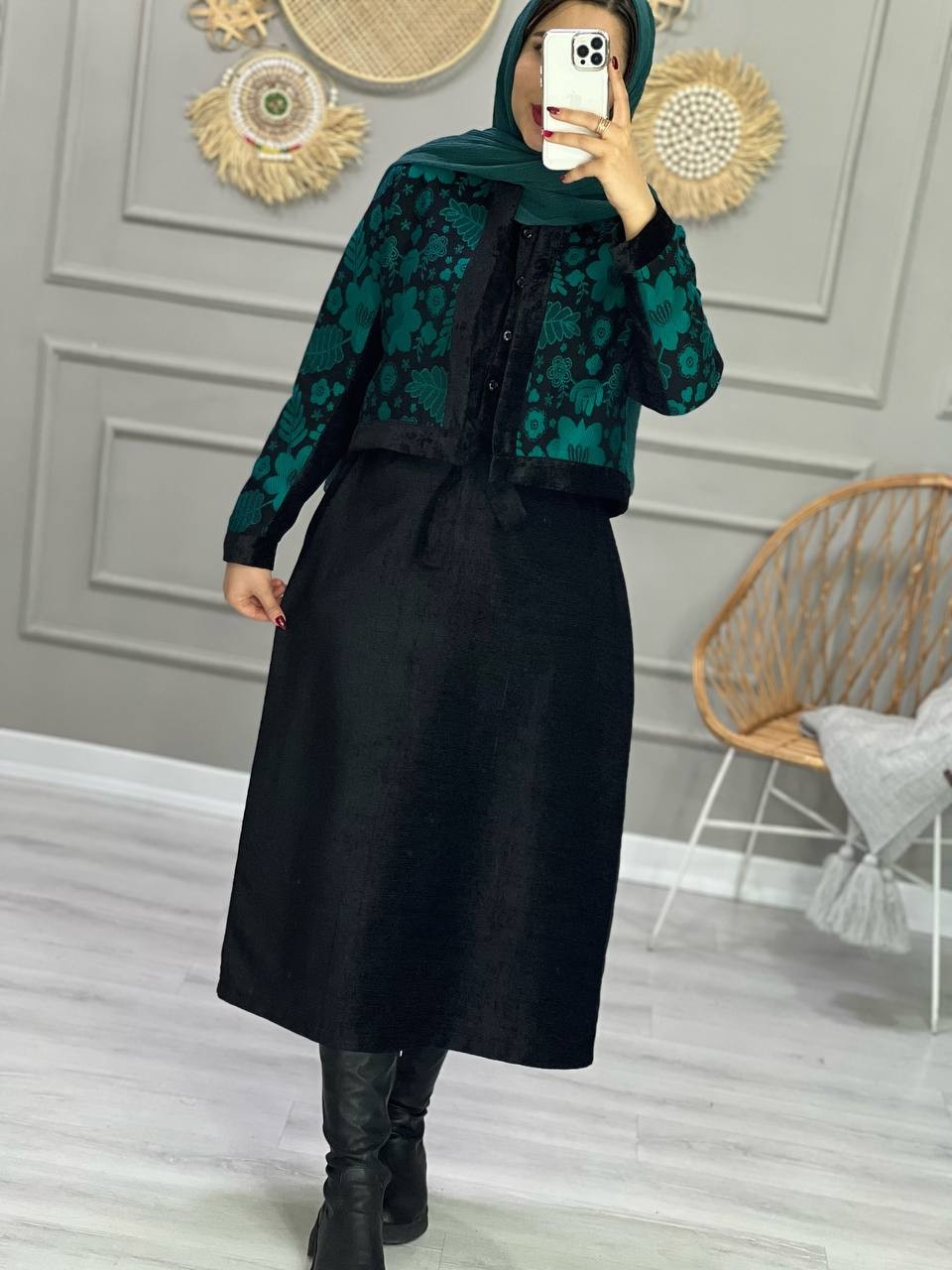 1005- ست کت و پیراهن یلدا