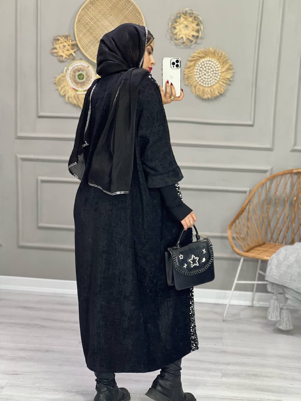 1011-کفتان مخمل پولکی