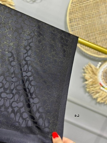 0141_شال مشکی لمه