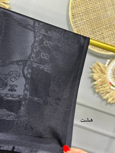 0141_شال مشکی لمه