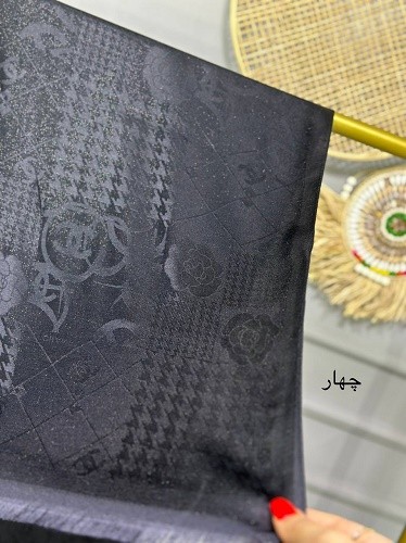 0141_شال مشکی لمه
