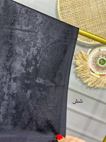 0141_شال مشکی لمه