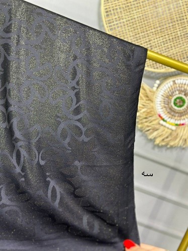 0141_شال مشکی لمه
