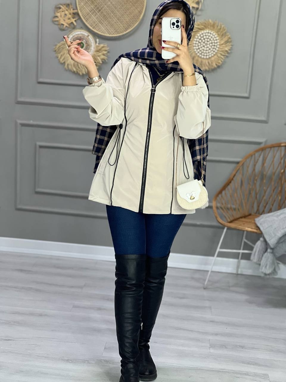 1014- بارونی سه زیپ