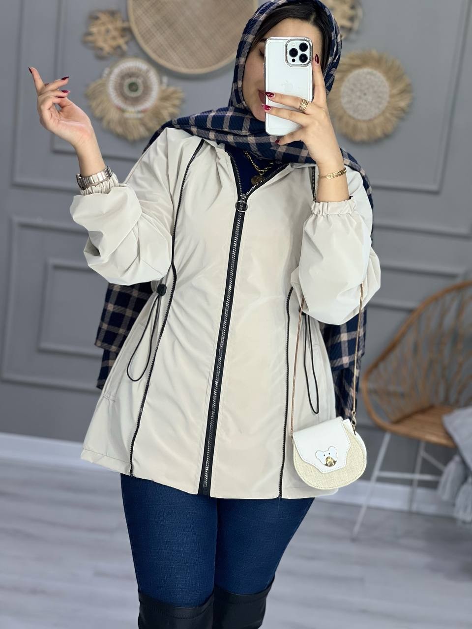 1014- بارونی سه زیپ