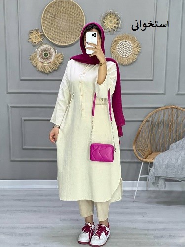 0693-مانتو لینن مونیکا